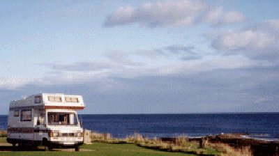 Camper-van by the sea